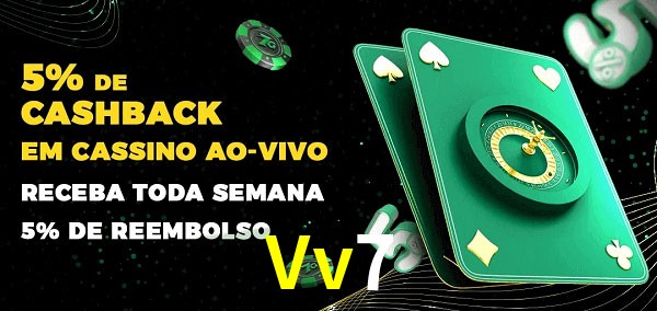 Promoções do cassino ao Vivo Vv7